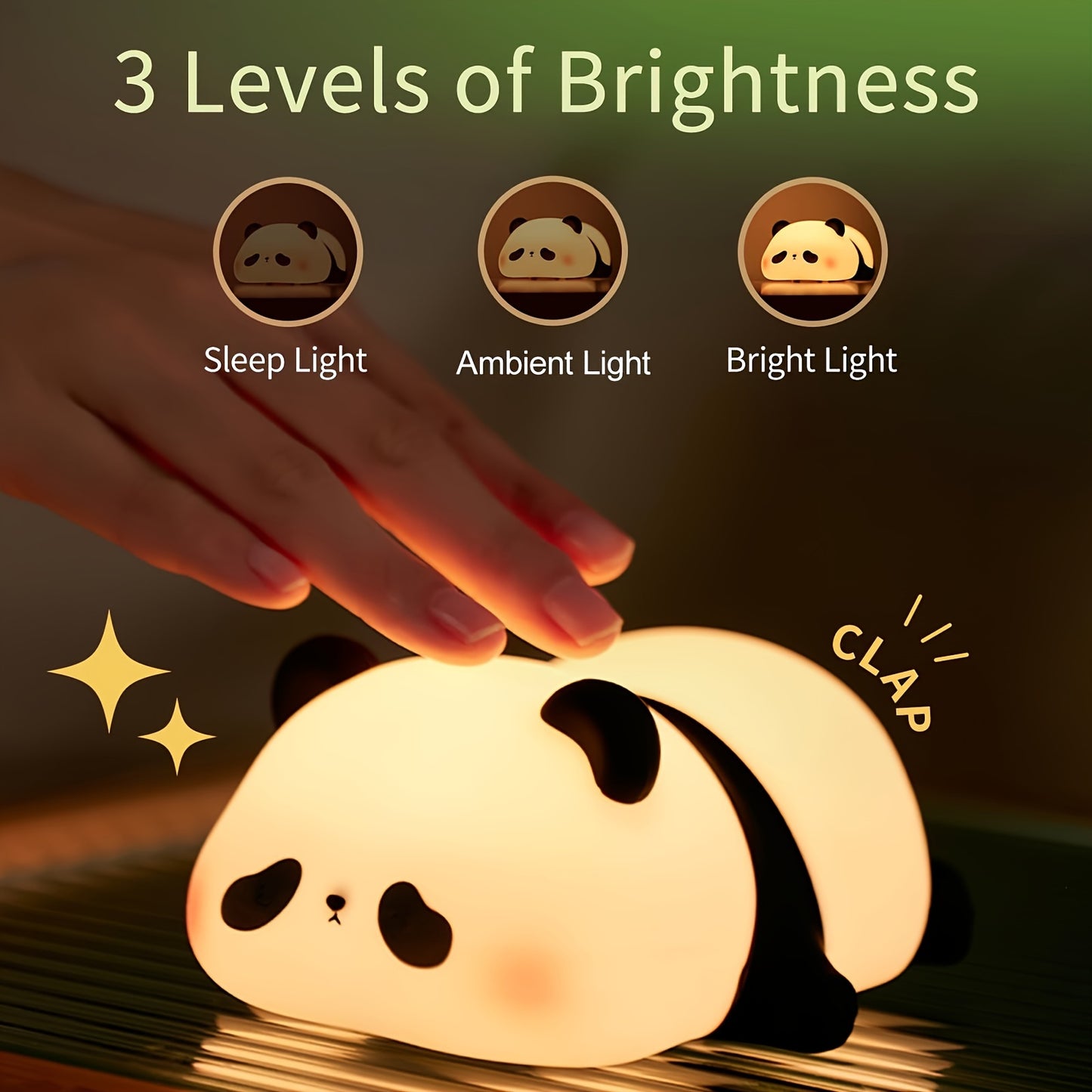 Adorable Panda Silicone LED Lamp