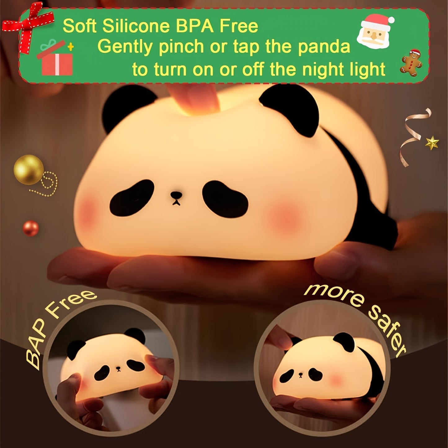Adorable Panda Silicone LED Lamp