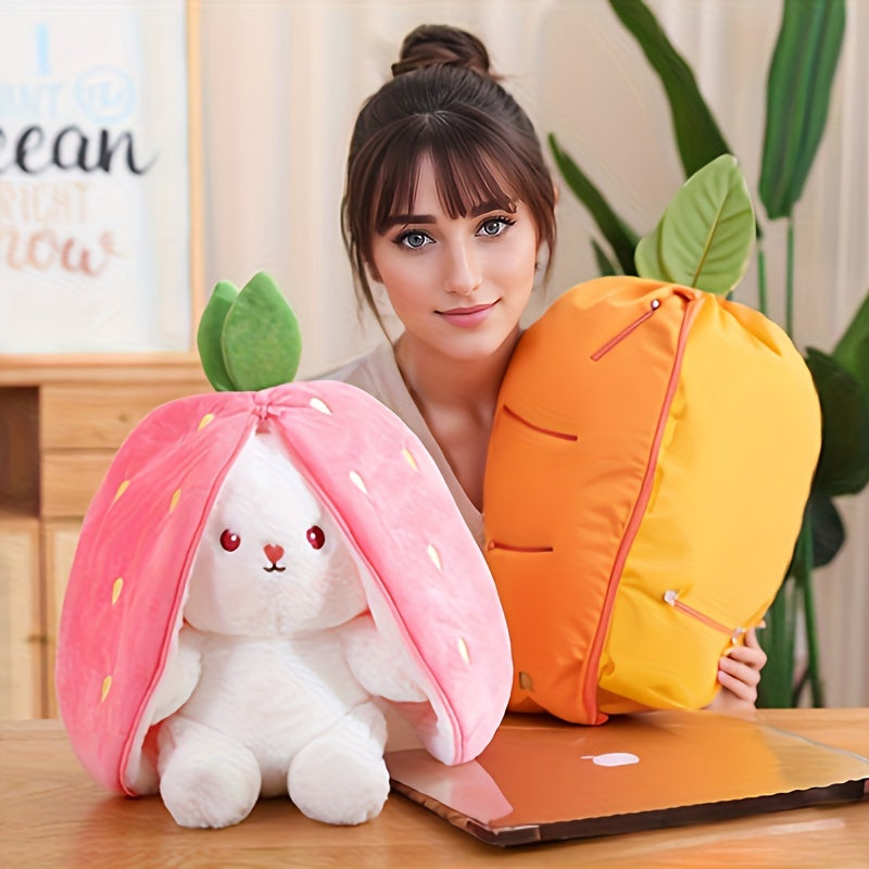 Fruit-Themed Rabbit Plush Toy Set